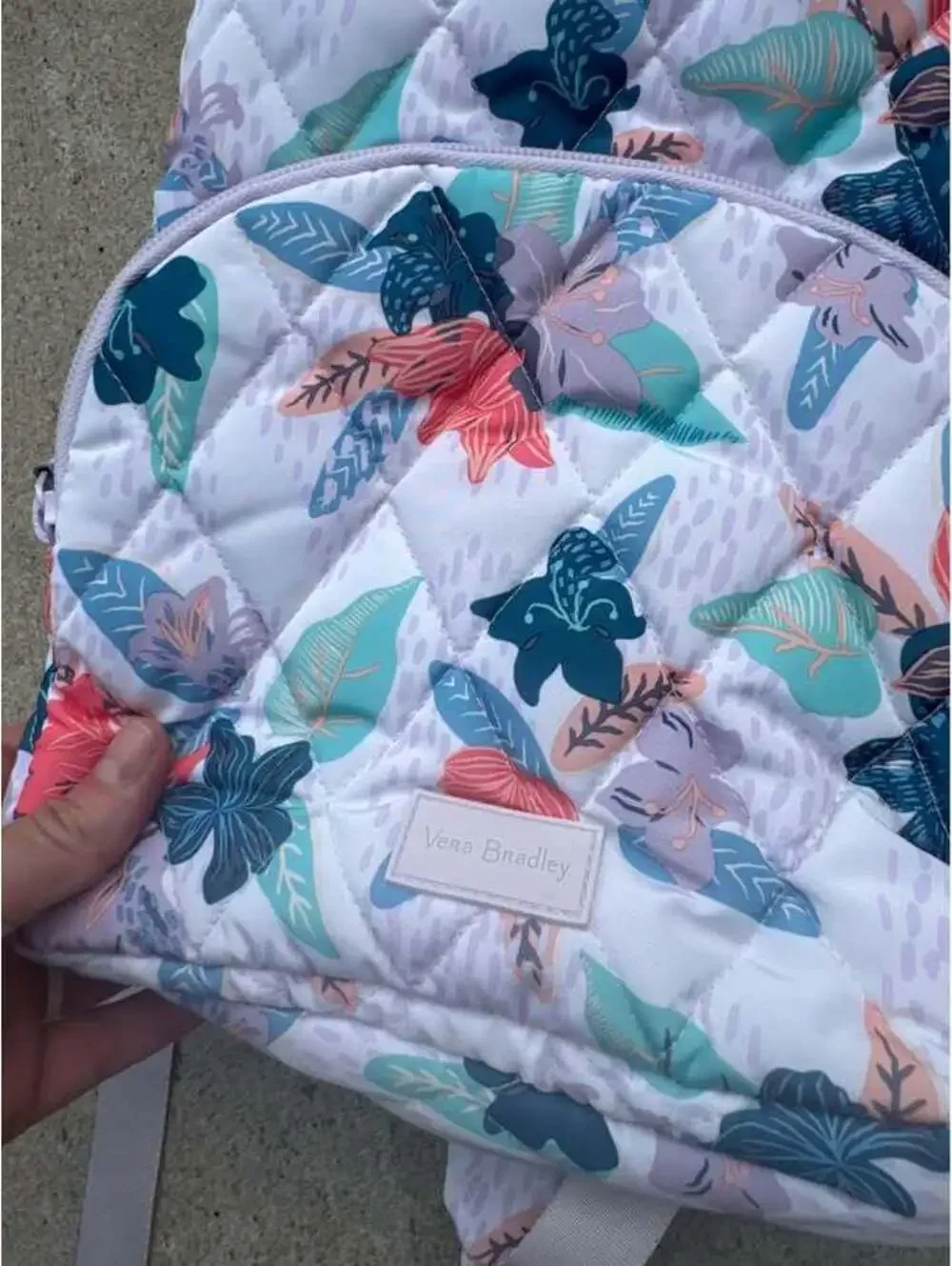 WOMEN'S VERA BRADLEY QUILTED TROPICAL FLORAL ULTRALIGHT SMALL BACKPACK